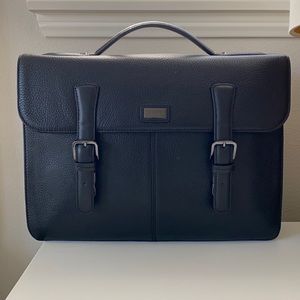NWT - Ted Baker Mens Crossbody Briefcase Leather Satchel